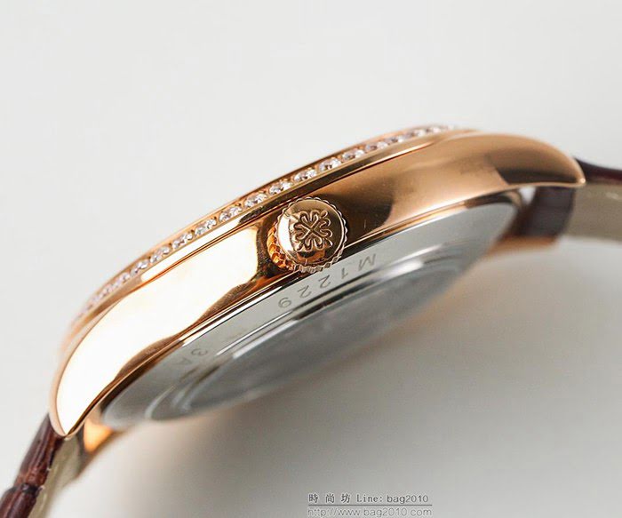 百達翡麗PATEK PHILPPE LS精品 新款 進口全自動機械機芯 316精鋼表殼 小牛皮錶帶 高端情侶對表  wssb3628